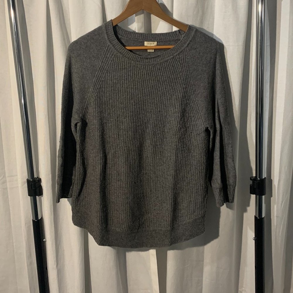 Comfy J crew grey sweater